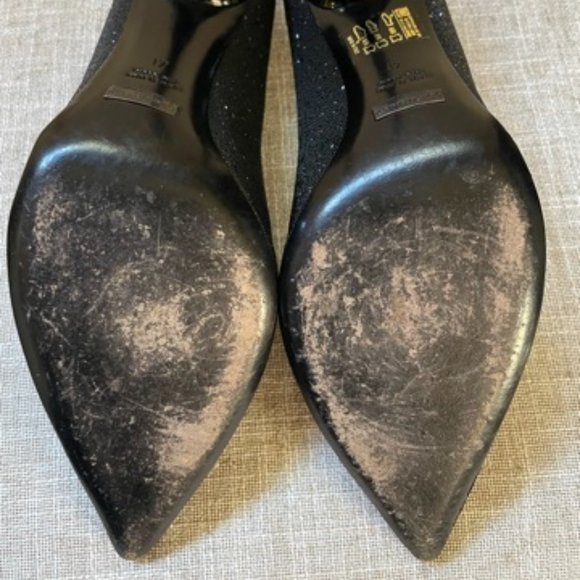 Giorgio Armani Black Crystal Sparkle Pumps Size 41 - Picture 5 of 7